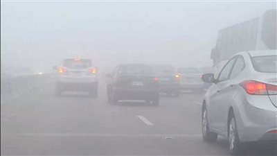 بسبب الشبورة المائية.. غلق طريق القطامية العين السخنة في الاتجاهين