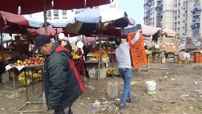 حملات مكبرة لإزالة الإشغالات بحي المناخ في بورسعيد | صور 