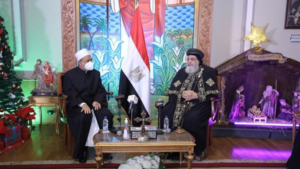 شيخ الأزهر يهنئ البابا