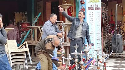 مصادرة 36 شيشة بحملة مكبرة بشبرا الخيمة في القليوبية