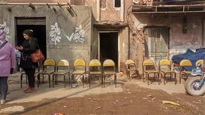 سرادق عزاء أمام منزل ضحية سفاح الإسماعيلية بعد الحكم بإعدامه | صور