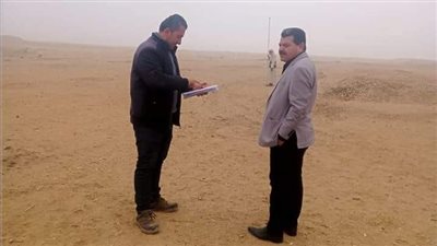 رفع إحداثيات قطعة أرض لإقامة محطة معالجة صرف لقرية قمن العروس ببني سويف