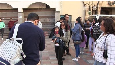 شاهد احتفالات عيد الميلاد من داخل مطرانية سوهاج