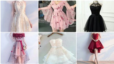 إتيكيت ارتداء فساتين سهرة قصيرة للمراهقات 2022.. موديلات رائعة