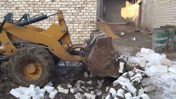 إزالة تعديات في الفيوم