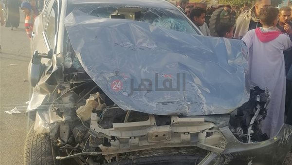 حادث تصادم سيارتين