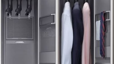 سامسونج تطرح دولاب “ذكي” ينظف الملابس ويعقمها ويكويها