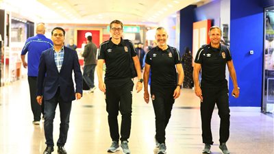 بعثة الأهلي تغادر القاهرة استعدادا لمواجهة كانو سبورت بدوري الأبطال (صور)