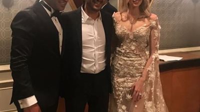 أبرزهم حلمي وعز.. نجوم الفن والرياضة في حفل زفاف هنا الزاهد وأحمد فهمي (صور)