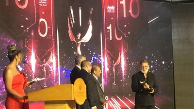 أشرف عبد الغفور يتسلم درع تكريم ريهام عبد الغفور بمهرجان القنوات الفضائية (صور)