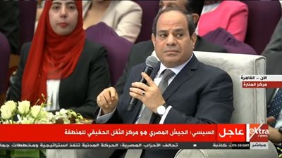 السيسي: يمكن صناعة سياق فكري كامل من النصوص الدينية تؤيد الإرهاب