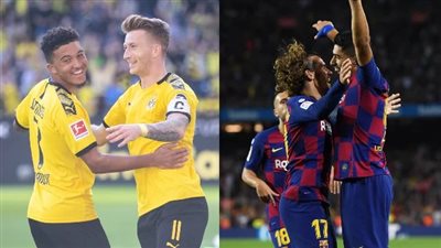 موعد مباراة برشلونة ضد بروسيا دورتموند في دوري أبطال أوروبا والقنوات الناقلة
