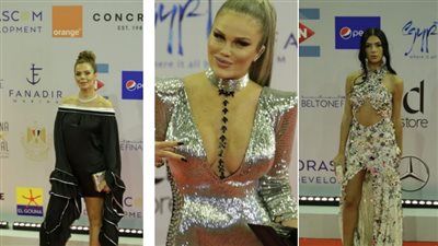 شاهد| أغرب إطلالات النجمات على الريد كاربت في مهرجان الجونة السينمائي (صور)