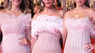 بنات البطة البيضا.. إطلالة متشابهة لنور ومنى زكى وأمينة خليل (صور)