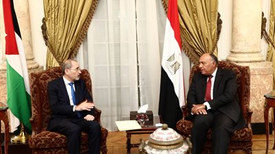 وزير الخارجية يستقبل نظيره الأردنى قبيل انعقاد الاجتماع الوزارى لجامعة الدول العربية