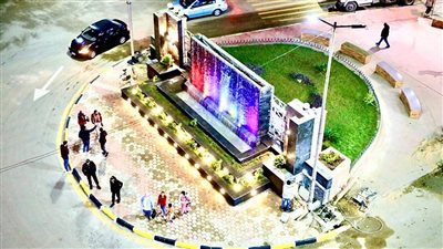 ميادين شبين الكوم تتجمل بالمنوفية بعد التطوير | صور