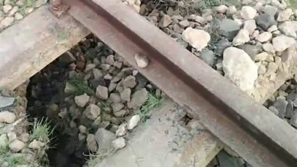 هبوط أرضي لقضبان