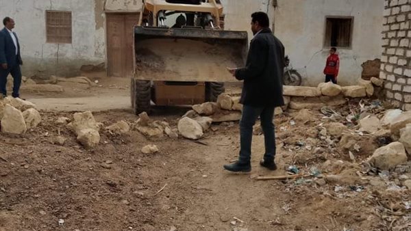 إزالة تعديات في الفيوم