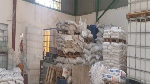 مخزن غير مرخص للمواد