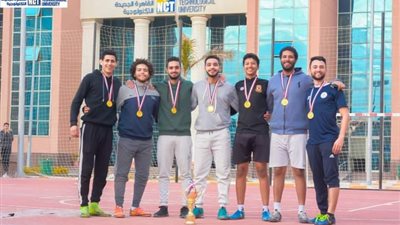 القاهرة الجديدة التكنولوجية تنظم دوري الجامعة لكرة القدم لطلابها │ صور