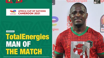 أمم إفريقيا 2021.. مهانجو يتوج بجائزة أفضل لاعب في مباراة مالاوي وزيمبابوي 
