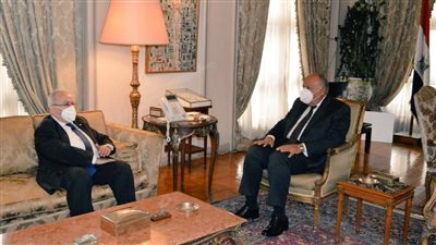 وزير الخارجية يستقبل نظيره الجزائري ويبحثان القضايا المشتركة