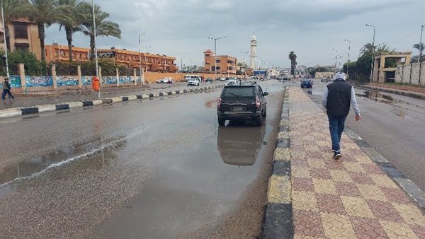 سقوط أمطار ببورسعيد