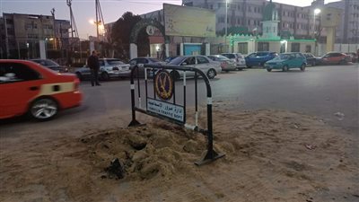 بسبب تسريب خط مياه.. هبوط أرضي بأحد شوارع الإسماعيلية