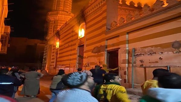 حريق بمسجد الشيخ