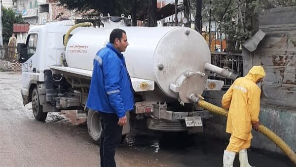 رفع تراكمات مياه