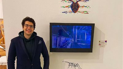 علي رشدي الفائز بجائزة صالون الشباب: فزت بالجائزة بعمل عن عيون النمل