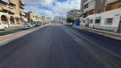 رصف شارع الجهاد بنطاق حي المناخ ببورسعيد | صور 