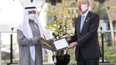 سنغافورة تقدم لإكسبو دبي زهرة أوركيد جديدة تحمل اسم المعرض