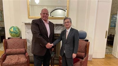 رئيس اتحاد الجودو يناقش مع السفير الياباني سبل التعاون ونشر اللعبة