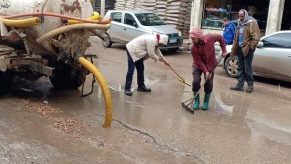 حملات لكسح مياه الأمطار