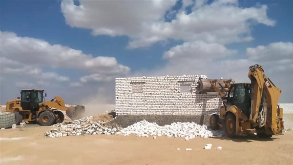 إزالة تعديات في الفيوم