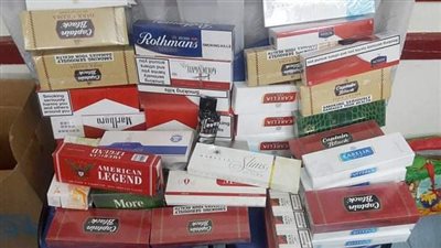 تسبب الانسداد الرئوي.. ضبط 250 علبة سجائر مجهولة المصدر ببورسعيد