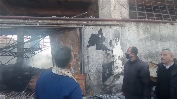 حريق مصنع ملابس 