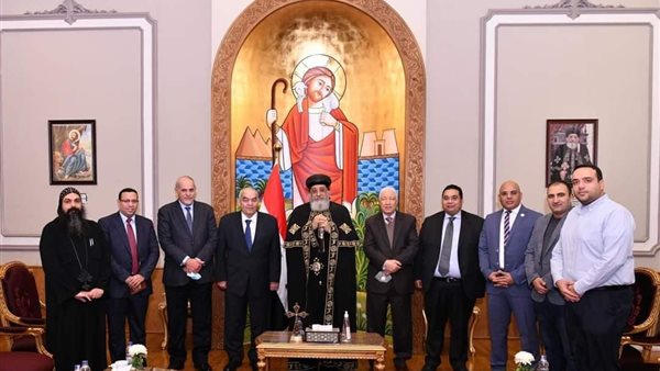 البابا تواضروس والوفد