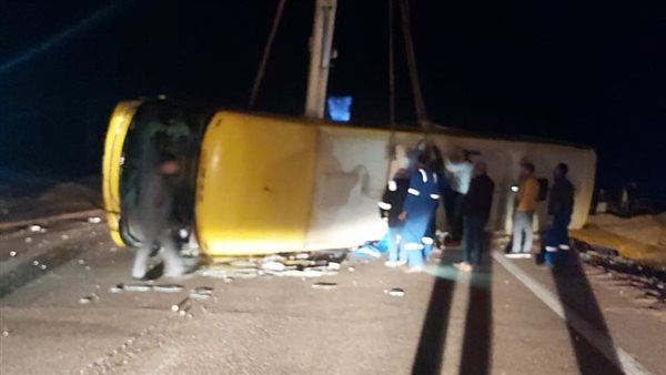 حادث إنقلاب أتوبيس