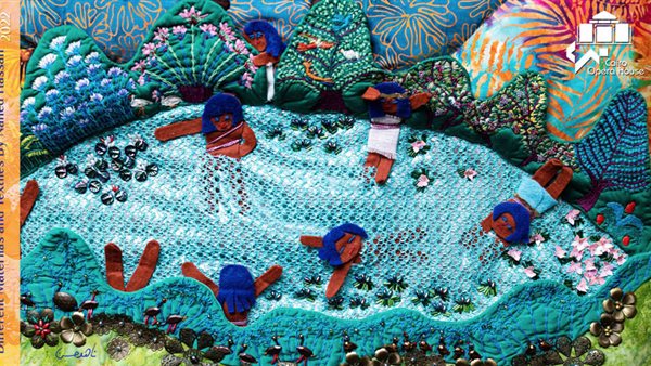 إحدى اللوحات المشاركة