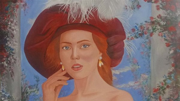 إحدى اللوحات المشاركة