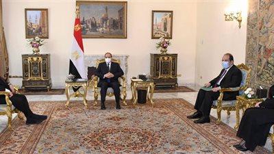 السيسي يؤكد دعم تعزيز حركة التجارة البينية والاستثمارية مع دولة الكويت