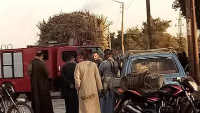 جرار ينهي حياة طالبة في قنا والأهالي يشعلون به النيران