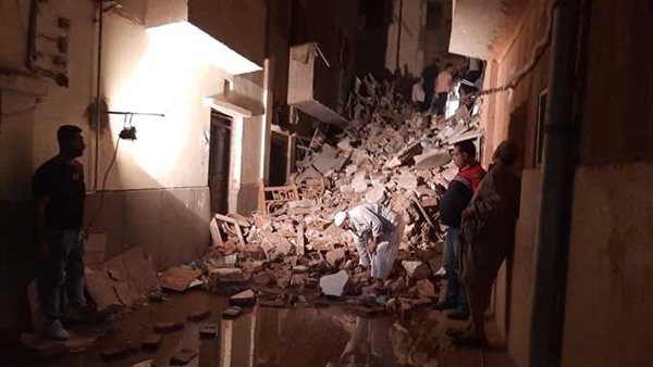 انهيار منزل بأسيوط