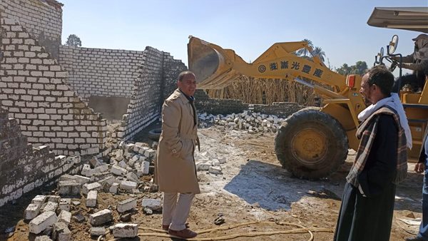 إزالة تعديات بالمنيا