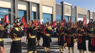 الموسيقى العسكرية تستقبل الجمهور في معرض الكتاب