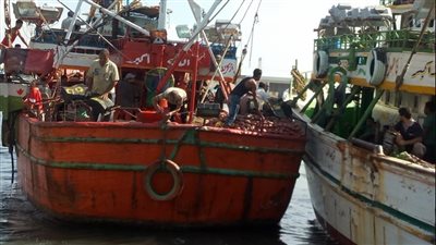 انطلاق 350 مركب صيد بعد استقرار حركة الملاحة بكفر الشيخ