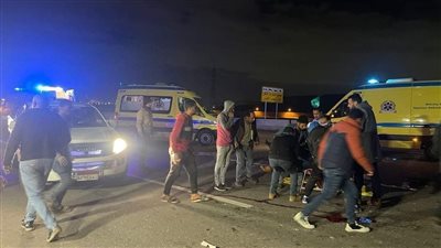 مصرع شخص وإصابة 3 آخرين في حادث تصادم بالإسماعيلية