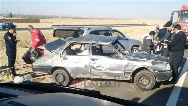 حادث انقلاب سيارة